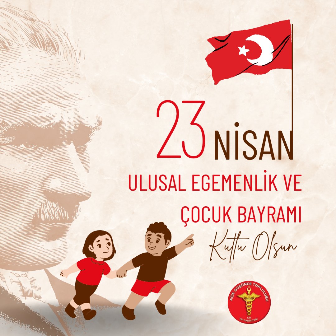 adutcutip's tweet photo. "Milletin istiklalini, yine milletin azim ve kararı kurtaracaktır."

23 Nisan Ulusal Egemenlik ve Çocuk Bayramımız kutlu olsun. https://t.co/Zo3XbVEYtp