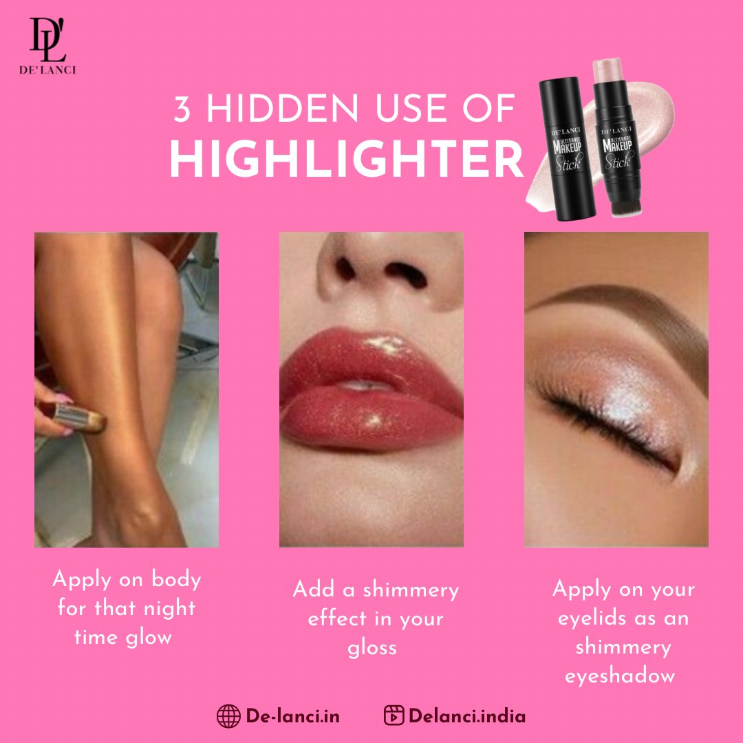 These tricks are going to save your time &  money too😍 follow us more such makeup useful tips💖 

#delanciindia #delanci #delancicosmetics #delancisale #festivemakeup #partymakeuplook #bridalmakeup #facemakeup #highlighter