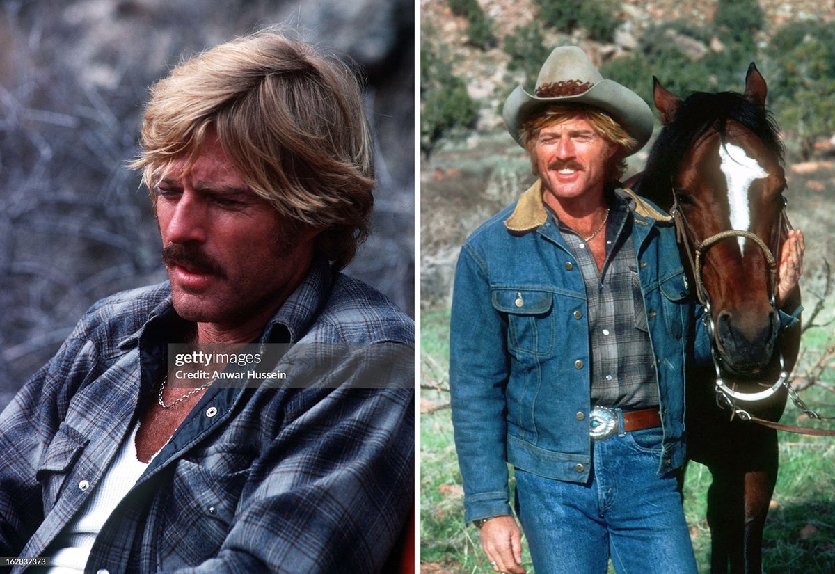 robert redford really liked wearing a little chain in the 1970s
