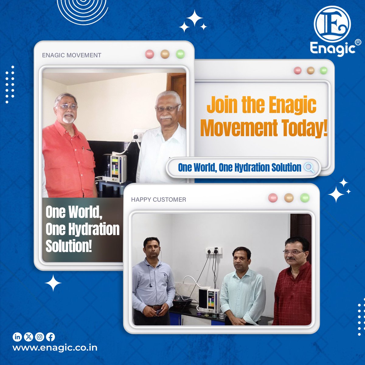 EnagicIndia1's tweet photo. Happy customers of Enagic India Kangen Water.
.
.
#enagicindia #Enagic
#kangenwater
#ionizedwater
#alkalinewater
#healthwater
#hydration
#wellness
#healthyliving
#waterrevolution
#waterhealth
#kangenwaterindia
#alkalinewaterindia
#hydrationindia
#wellnessindia https://t.co/zx8Z3zJv0r