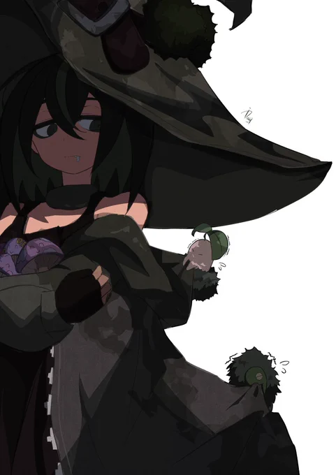 #私はこういう絵師です見た絵師全員参加 ジト目と魔女が好きです。