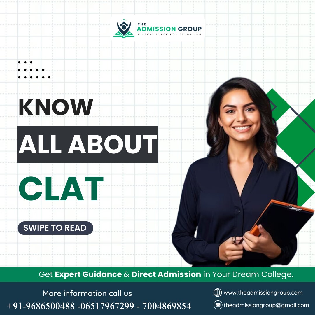 admissiongroups's tweet image. Get ready for CLAT 2024! Nationwide exams for LLB and LLM programs by 24 NLUs. Applications opening soon!

#CLAT2024 #LLBexams #LLMprograms #24NLUs #Nationwideexams #LawSchoolBound #FutureLawyer #PrepareForSuccess #LegalMindset #LawEntranceExam #theadmissiongroup