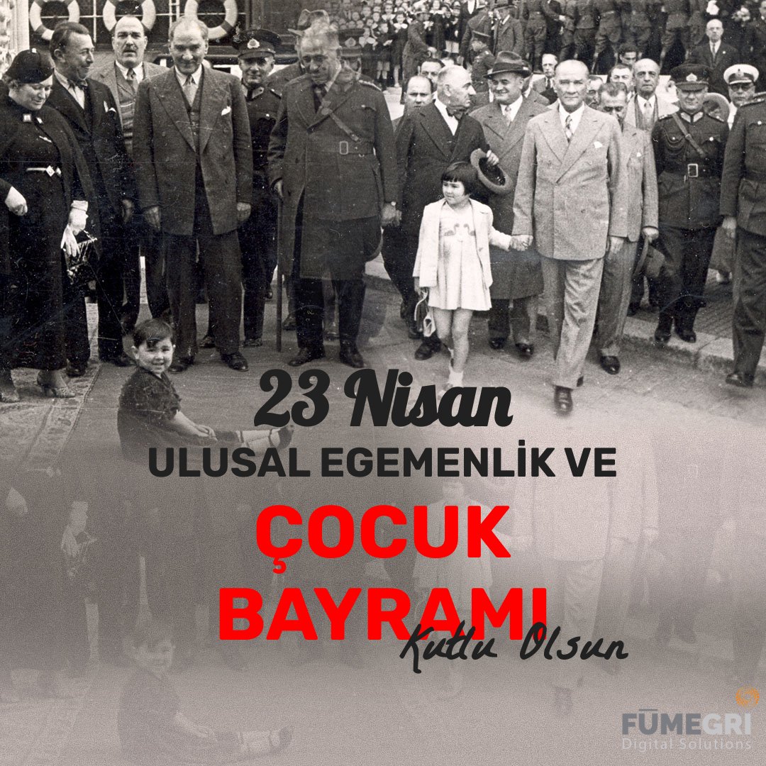 23 Nisan Ulusal Egemenlik ve Çocuk Bayramı kutlu olsun! 🎈❤️

#23nisan #23nisanulusalegemenlikveçocukbayramı #kutluolsun #atatürk