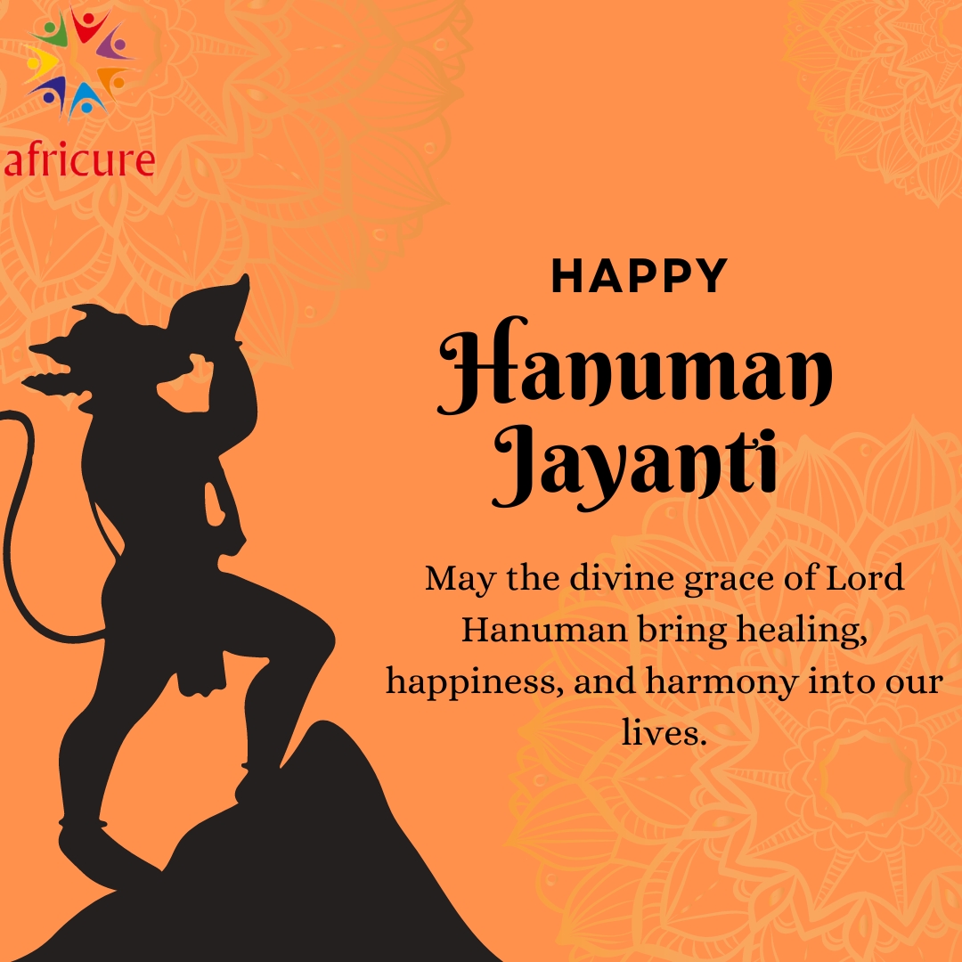 Wishing you a blessed Hanuman Jayanti from Africure Pharma! #jaishreeram #hanumanjayanti2024 #hanumanchalisa #AfricurePharma #Awareness #wellness #africurepedia #Pharmaceuticals #Wellness #RaiseAwareness #Celebration #indianfestival #explore