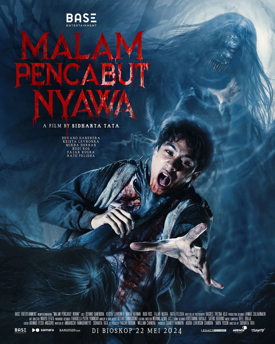 MALAM PENCABUT NYAWA
Tayang di Bioskop 22 Mei 2024

#MalamPencabutNyawa
#FilmMalamPencabutNyawa
#MalamPencabutNyawaFilm
#MalamPencabutNyawaMovie
#BASEEntertainment
#BASEID
#PosterFilmIndonesia
#PosterFilmID
#TeaserPoster
#InfoFilmID
#FilmIndonesia
#FilmNasional
#FilmBioskop