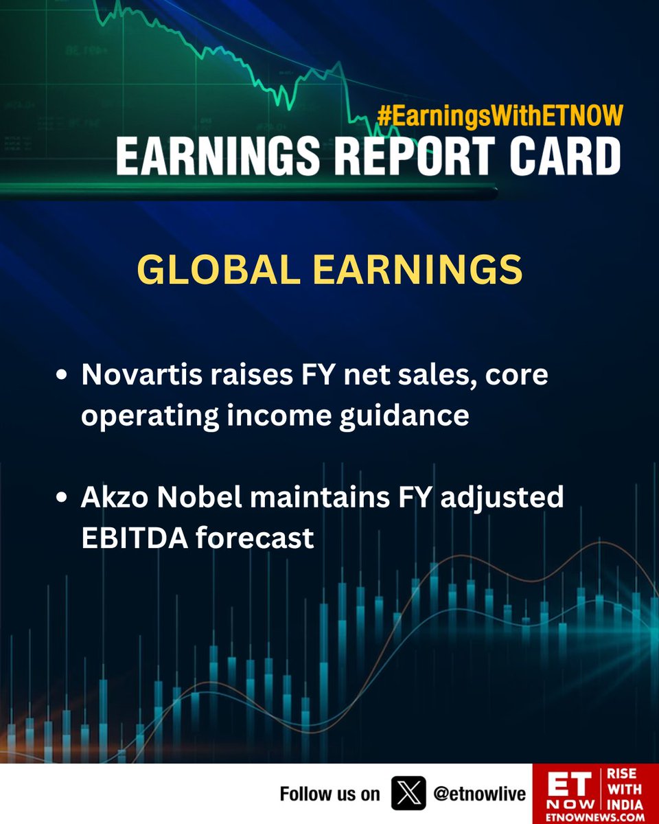 ETNOWlive's tweet photo. #EarningsWithETNOW | Check out the latest global earnings update👇🏾

@Novartis #AzkoNobel https://t.co/yA5SAOVBaW