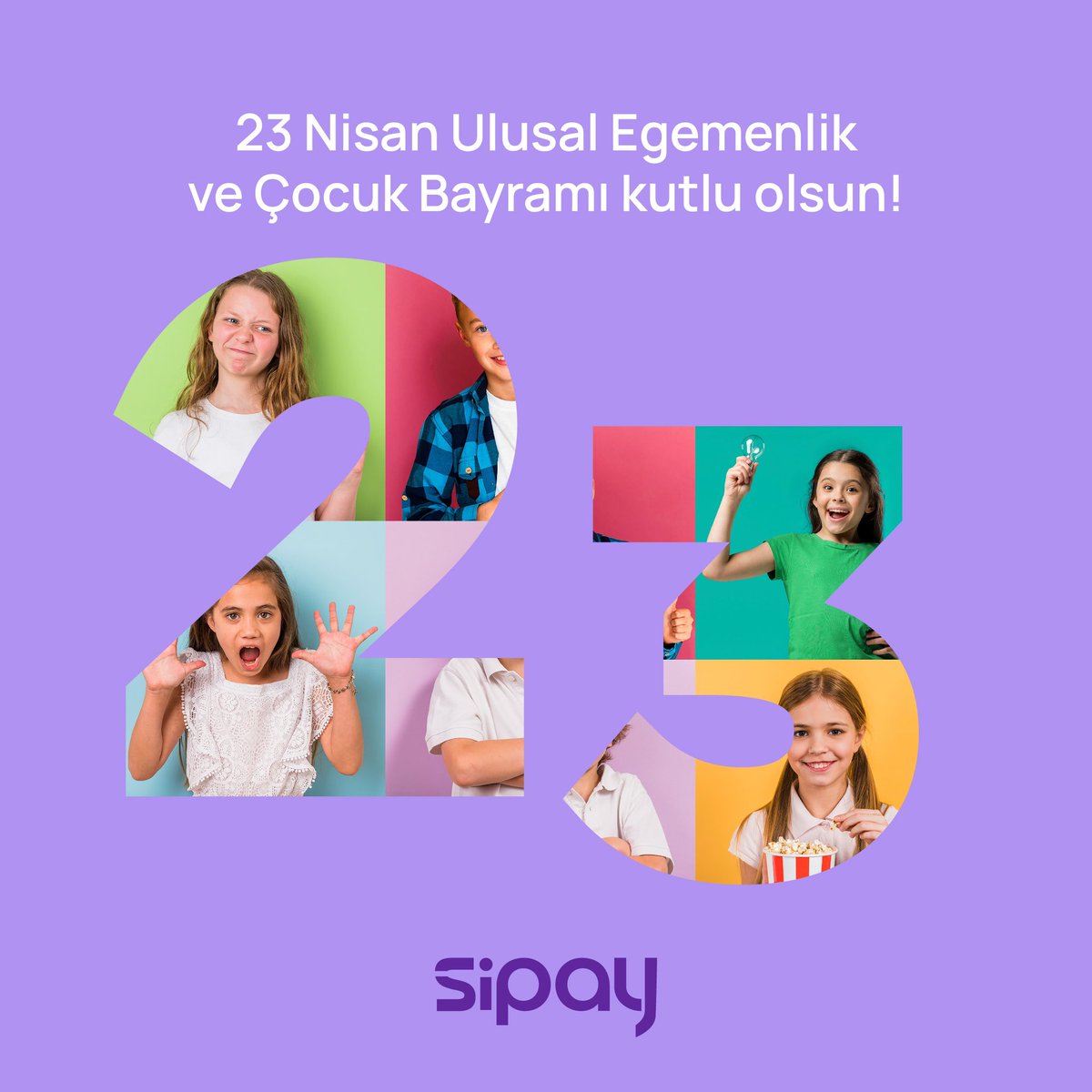sipaycomtr's tweet photo. 23 Nisan Ulusal Egemenlik ve Çocuk Bayramımız kutlu olsun! 🇹🇷 https://t.co/iSUb9RJpeg