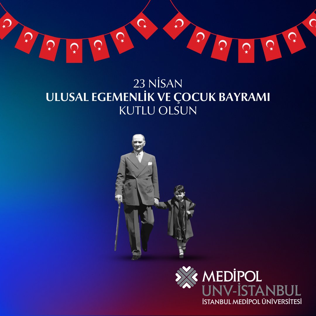 Milli iradenin sembolü TBMM'nin kuruluşun 104. yılı ve Gazi Mustafa Kemal Atatürk'ün çocuklara armağan ettiği 23 Nisan Ulusal Egemenlik ve Çocuk Bayramı kutlu olsun 🇹🇷