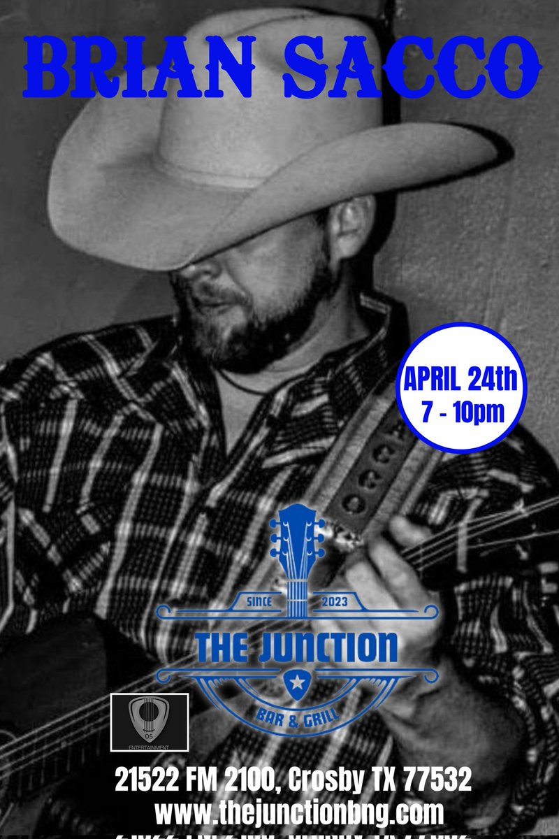 05entertainment's tweet photo. Come spend your hump day with Brian Sacco as he will be gracing the stage at The Junction Bar and Grill this Wednesday Night at 7pm. https://t.co/OTQSZDdcSH