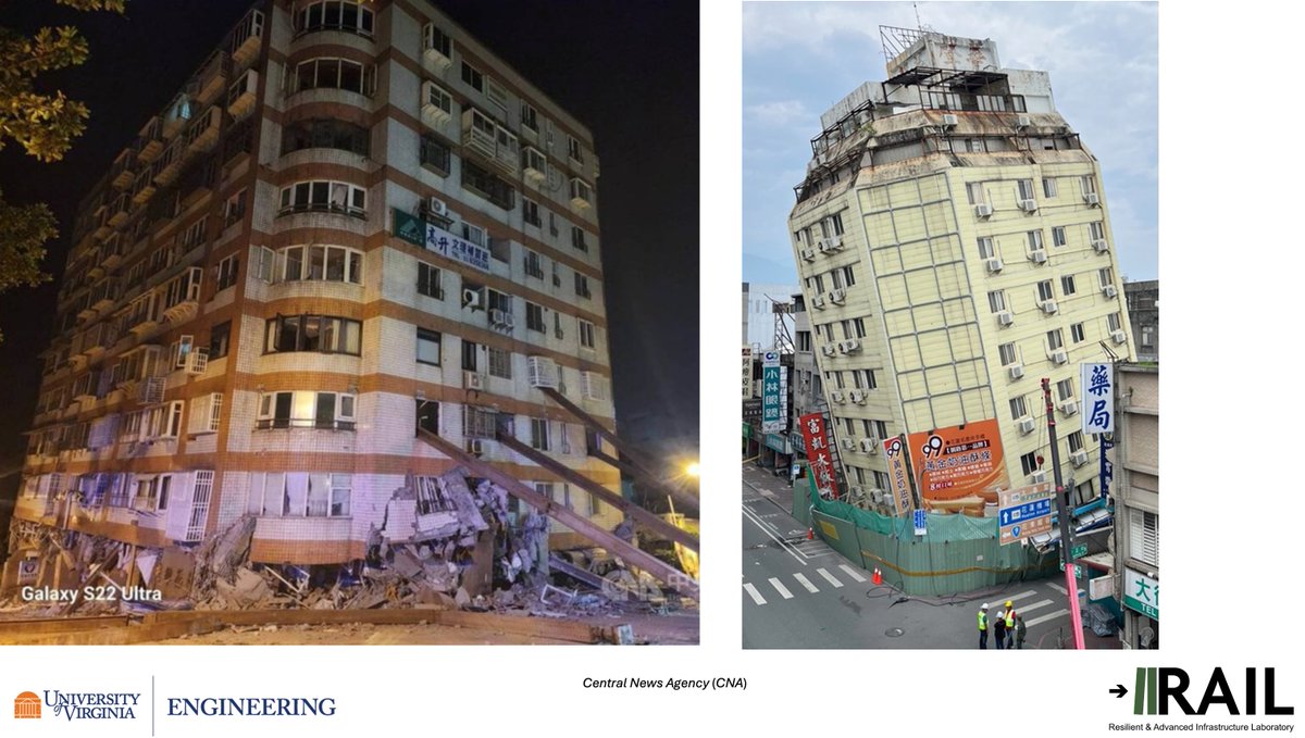 After the 7.4 earthquake on April 4th, #Hualien City faced more seismic activity, including two aftershocks above magnitude 6 on April 23rd. Two buildings collapsed: one unoccupied and previously marked as unsafe, the other undergoing renovation. #earthquake