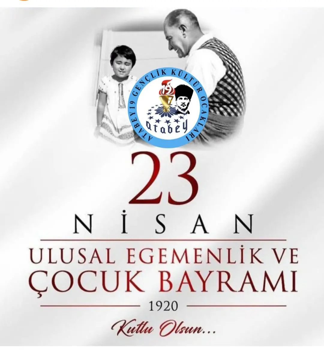 Uluğ Başbuğ Ata’mızdan armağan, 23 Nisan Ulusal Egemenlik ve Çocuk Bayramı kutlu olsun. Nu mutlu Türk’üm diyene.🇹🇷🐺🇹🇷