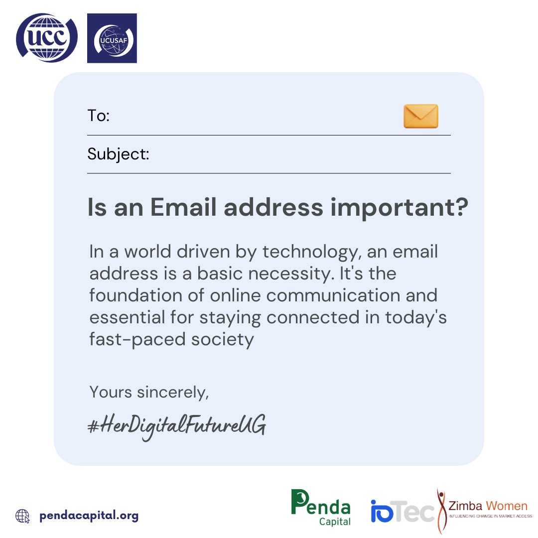 Is an Email address important?

@UCC_Official @UCC_ED 

#HerDigitalFutureUG