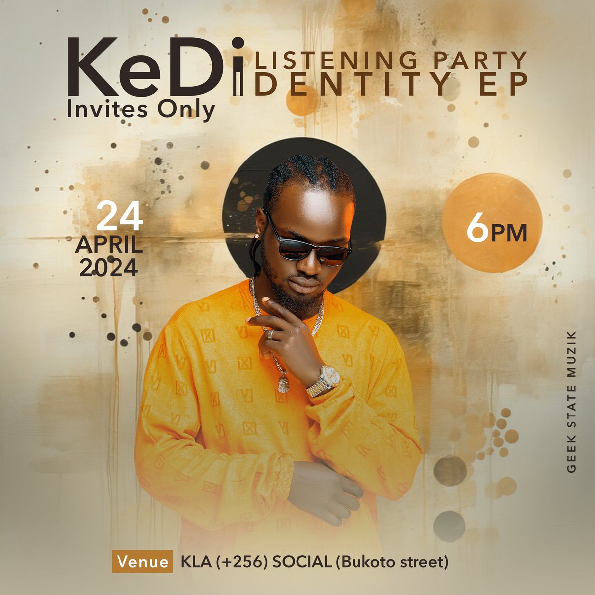 kedimusiq's tweet photo. I was born to win and on my birthday 🎂 24th April 2024 🎁 am also giving birth to my baby and that’s a New Music EP📀

Identity EP drops
Lets listen together 6pm
Kla (256) social - Bukoto Street

#IdentityEP #KeDi https://t.co/WeFnq2ylPO