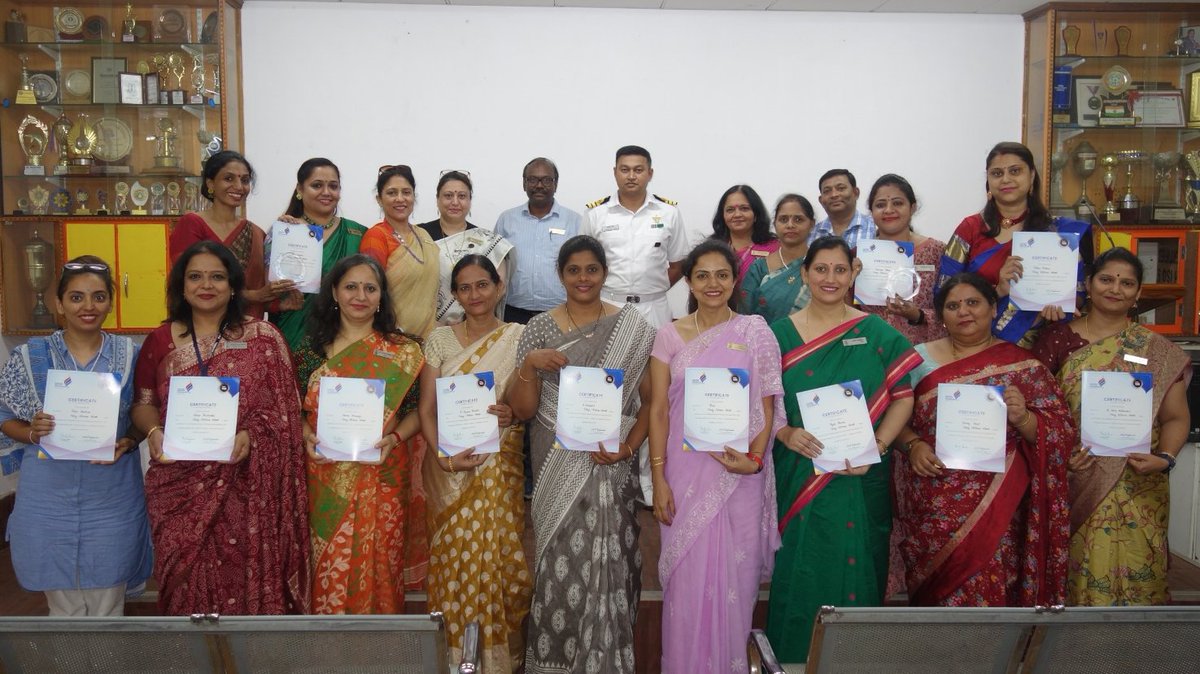 #NCSVizag Teachers Mrs Deepa Mahesh and Mrs Thota Padmaja won Regional Trophy prize in TATA Class Edge Classroom Championship IX Edition along with cash prizes. Winners & participants felicitated on 22 Apr 24 by Director NCS(V) and Principal NCS(V) in presence of Staff members.