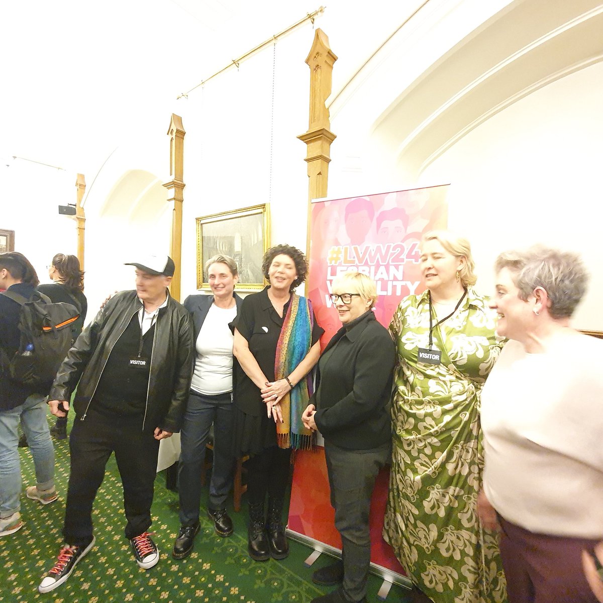 Grateful for Linda Riley setting up Lesbian Visibility week launched at the House of Commons last night