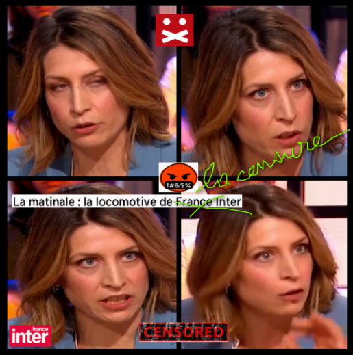 #AdeleVanReeth,  directrice de la censure sur France Inter. ⚠️