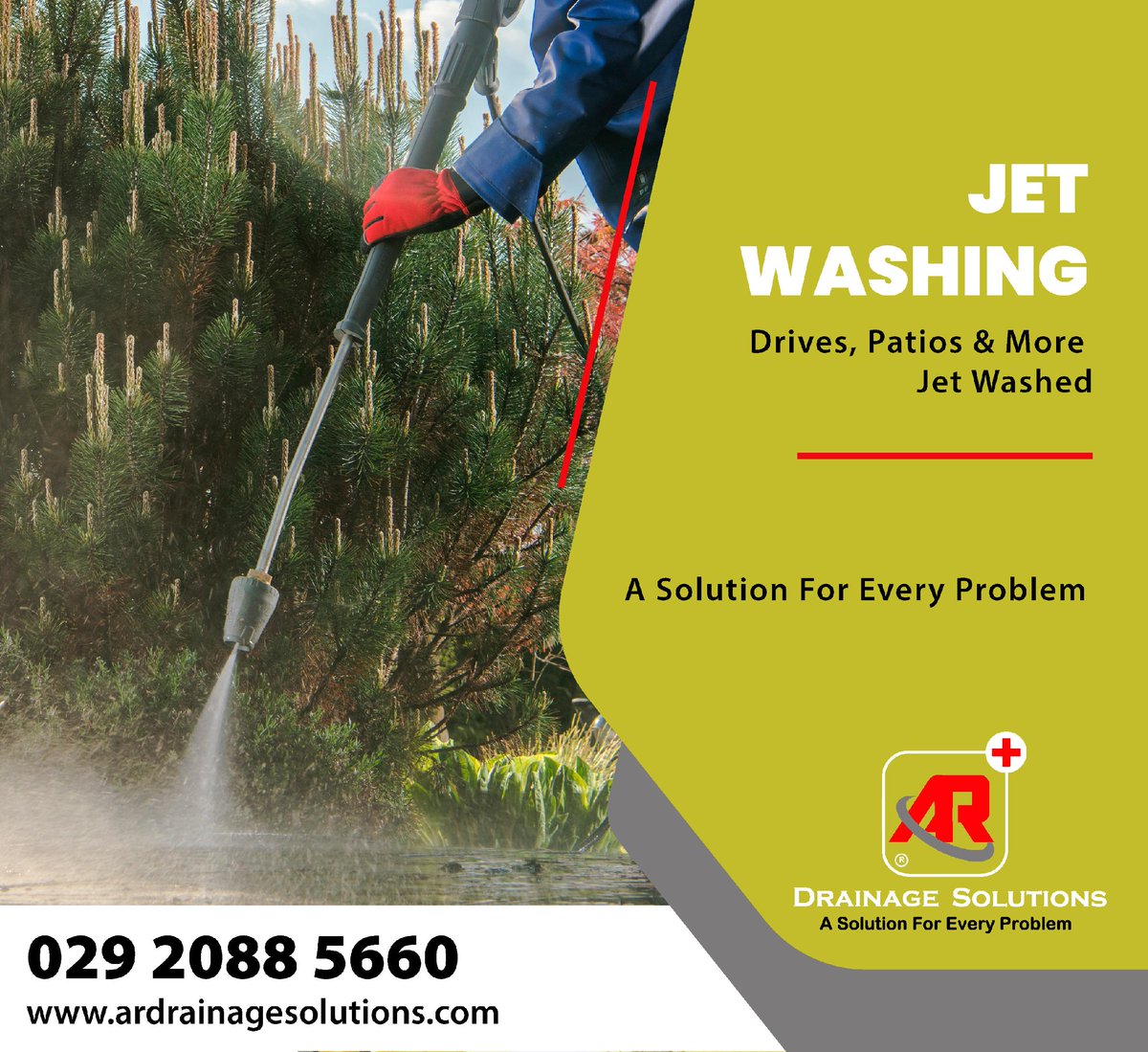 Do you want an outside area to look spotless? Our pressure washing service is available for our domestic & commercial customers.

We provide a range of high-quality commercial #jetwashing and high-pressure #cleaningservices for our growing number of clients across South Wales....