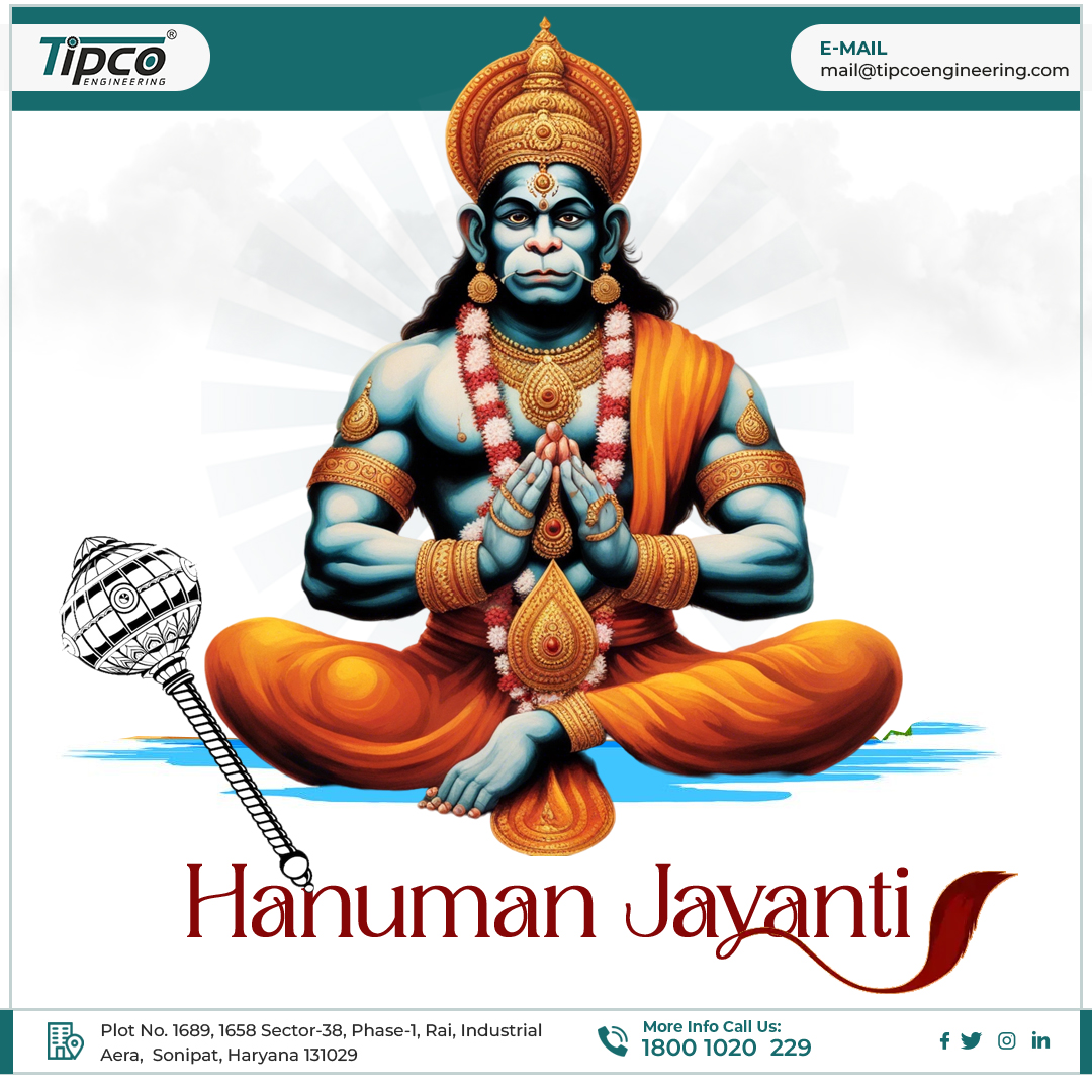 On this auspicious day of #HanumanJayanti, let's draw inspiration from his unwavering devotion and courage. Wishing you all a day filled with #Blessings & strength. 
.
.
.
.
.
.
.
#Hanuman #hanumanji #hanumanchalisa  #HanuManmovie #HanumanJayanti #festive #Celebration #Hinduism