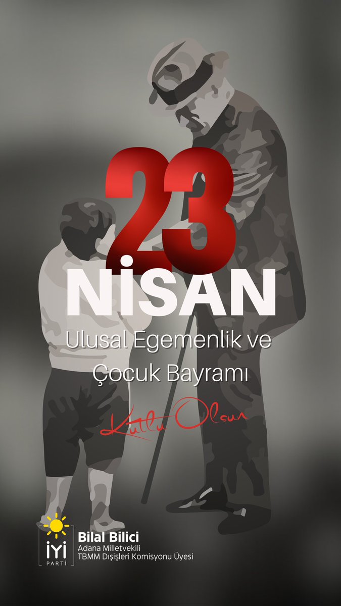 #23Nisan Ulusal Egemenlik ve Çocuk Bayramı’mız kutlu olsun.