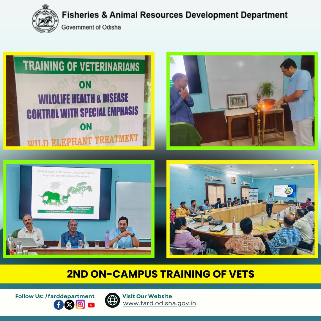 Continuing its efforts in #WildlifeHealth & Disease Control, #VOTI commenced its 2nd on-campus training of Vets from 22nd to 25th April 2024. (1/2)