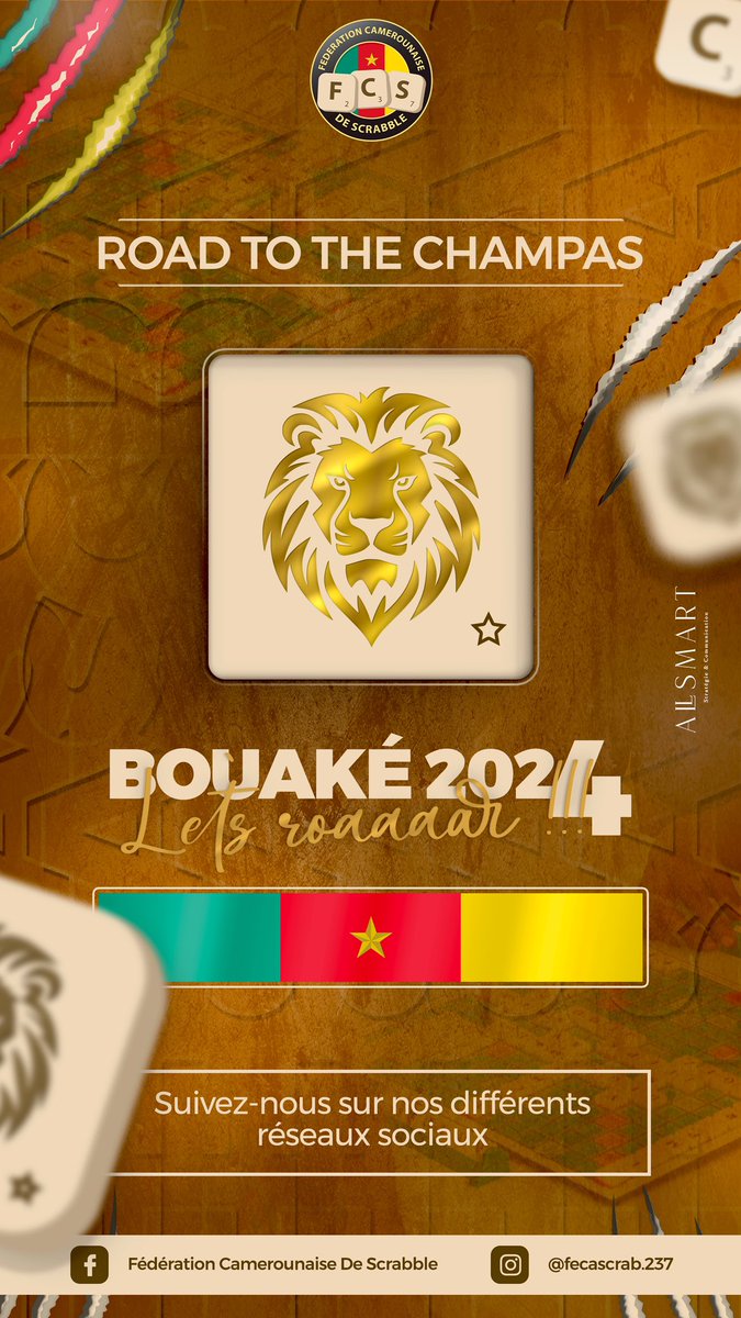 On s’en va à #bouake rafler la coupe d’Afrique de Scrabble pour la 4e fois. Ceux que ça intéresse. Allez suivre la page de la Fecascrab sur Instagram et Facebook #cotedivoire #cameroun #scrabble