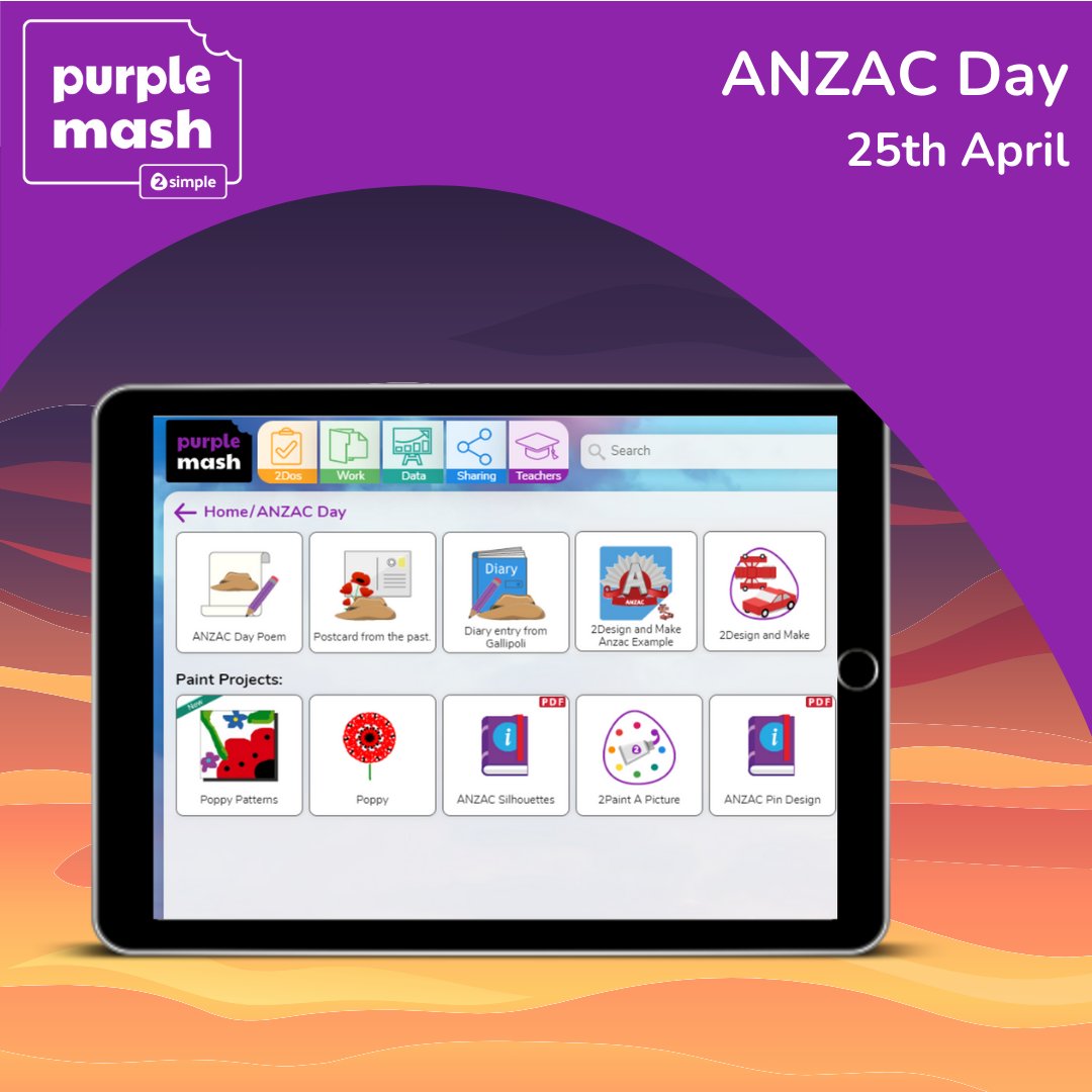 🎖️  Honor ANZAC Day with engaging Purple Mash resources. 

🔗 Explore now: zurl.co/FPeD 

🔗 Access FREE trial: zurl.co/1ktd 

#PurpleMash #ANZACDay #Lestweforget #AussieEd #VicPLN #NSWPLN #EdTech #EdChat