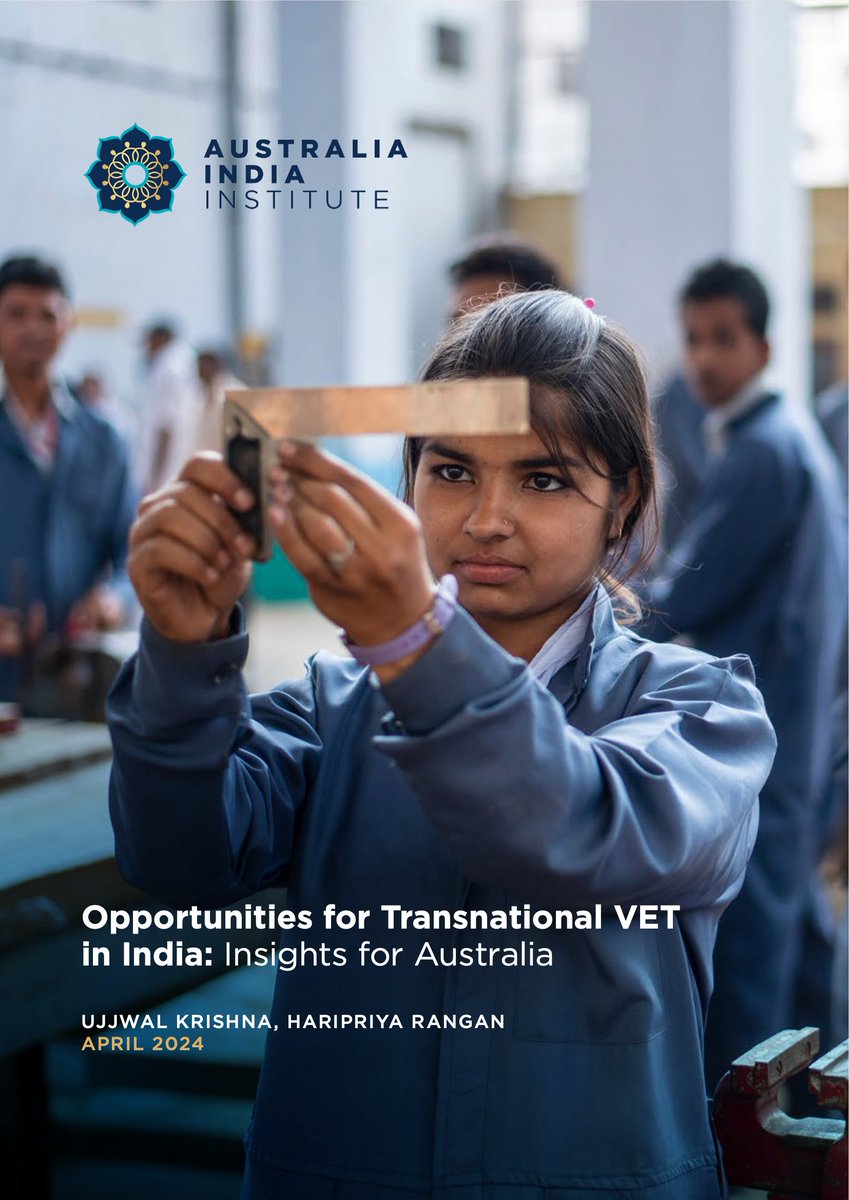 NEW REPORT: 'Opportunities for Transitional VET in India: Insights for Australia', examines the dynamics of foreign involvement in India's #VET ecosystem, providing valuable insights for Australian providers interested in the Indian market. Read it here: aii.unimelb.edu.au/opportunities-…