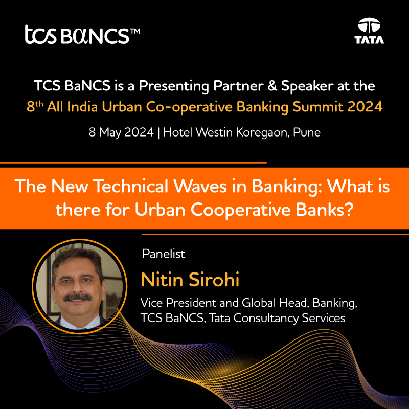 TCS BaNCS will be at the 8th 𝐀𝐥𝐥 𝐈𝐧𝐝𝐢𝐚 𝐔𝐫𝐛𝐚𝐧 𝐂𝐨-𝐨𝐩𝐞𝐫𝐚𝐭𝐢𝐯𝐞 𝐁𝐚𝐧𝐤𝐢𝐧𝐠 𝐒𝐮𝐦𝐦𝐢𝐭 & 𝐀𝐰𝐚𝐫𝐝𝐬 2024, & will be part of a panel session along with other #cooperative #banking experts. Write to us at tcs.bancs@tcs.com, to meet our solution experts.