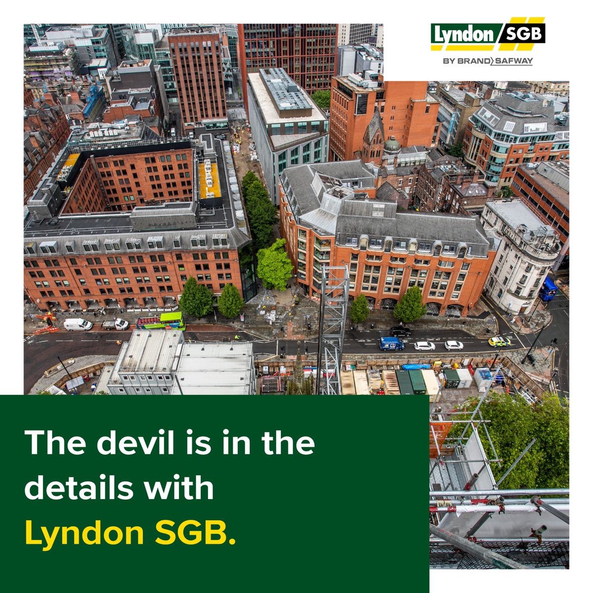 Q: How do you get the materials onto a bustling city centre #construction site safely for 10,000m2 of weather protection? ⛈️ A: With great care! And a passion for #safety #logistics! 👇🏻 ow.ly/Gebp50R6sTa #LyndonSGB #WeAreOne #MoreSafety #MoreProductivity #AtWorkForYou