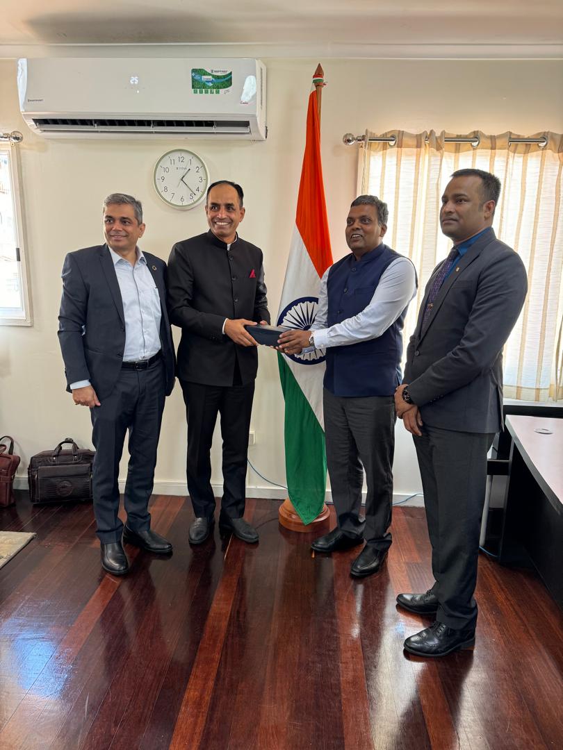 High Commr Inbasekar S welcomed Indian delegation from National Security Council Sectt, Directorate General Shipping, Indian Coast Guard, Jawaharlal Nehru Port, attending final workshop of ASEAN Regional Forum(ARF) Training Series at APEC house, Port Moresby from 23-25 April…