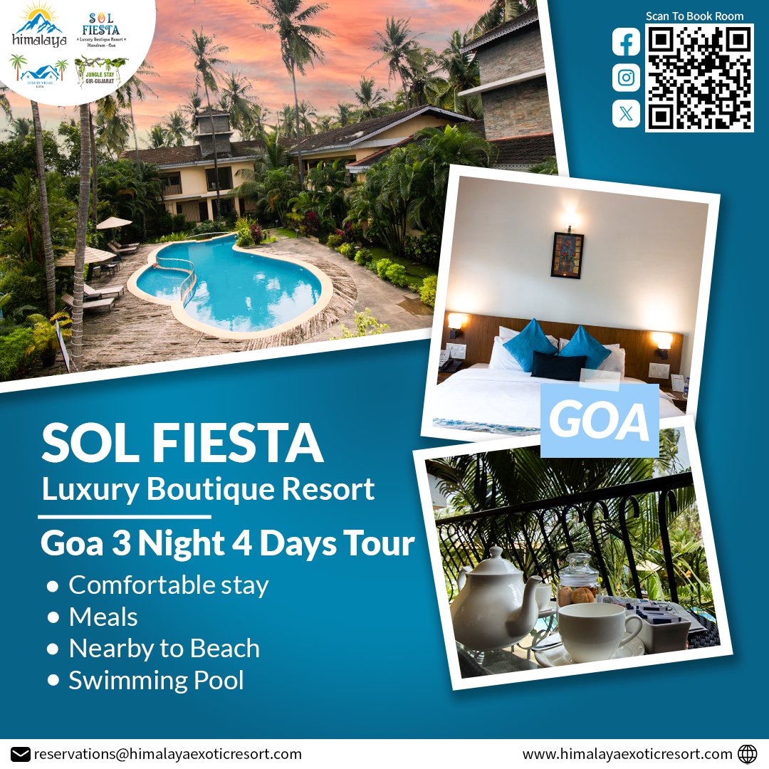 Book Goa 3 Night 4 Days Tour Package

🌐  himalayaexoticresort.com
☎️ +91-9028085544
.
#goaholiday #goa #goavibes #goatourism #goatrip #goadiaries #southgoa #goabeach #agonda #india #goavacation #agondabeach #sogoa #travelpackage #Package #tour #touroperator