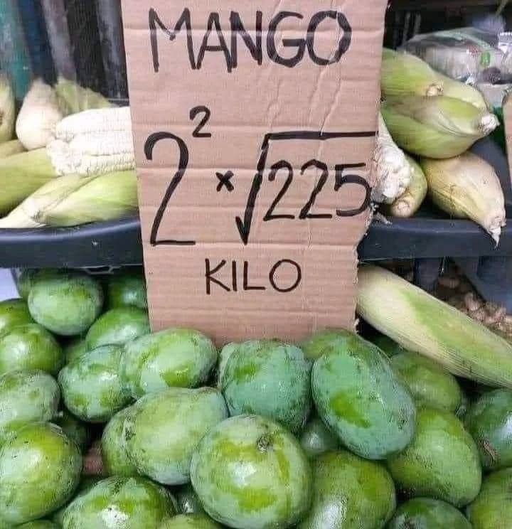 Please comment on this price tag of mangoes, displayed by a vegetable vendor in India. Price is INR 60 per kilogram.