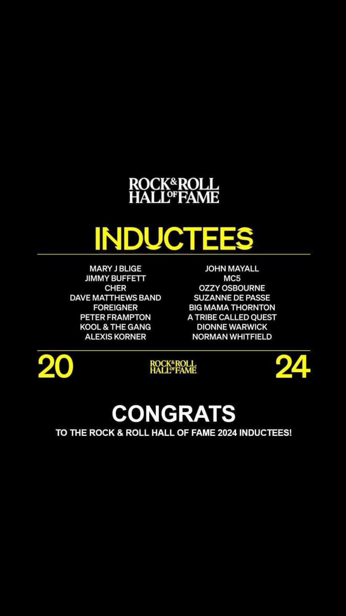 There are some really good ones! #rockandrollhalloffame