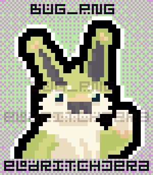 eldritchjera's tweet photo. A pixel art warm up of bug_png's little guy. #pixelart https://t.co/uWPHAfVvUl