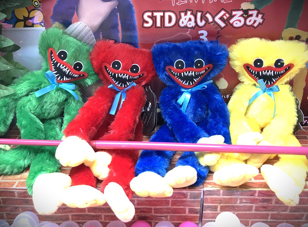 景品情報】 POPPY PLAYTIME STD ぬいぐるみ3 全4種 入荷&投入しま