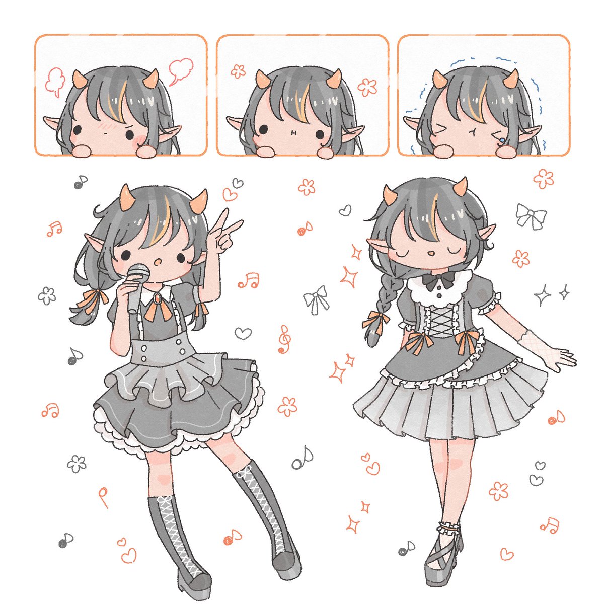 VIPEReden's tweet photo. @killercleric Ahhh ur style is super cute 🧡🧡🧡 
@angelmilk000 https://t.co/wkJRDNJKBX