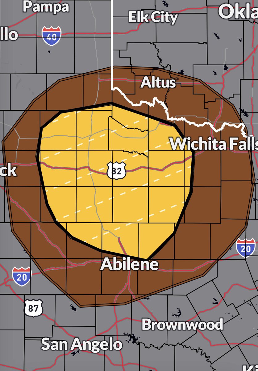 SLIGHT RISK for portions of Northwest Texas.

Today a few severe thunderstorms capable of producing large hail (2+ inch diameter) and gusts to 65 mph will be possible this afternoon and evening across northwest Texas. 

#wxtwitter #severewx #TXwx #OKwx #tornado #hail #wind #USwx.