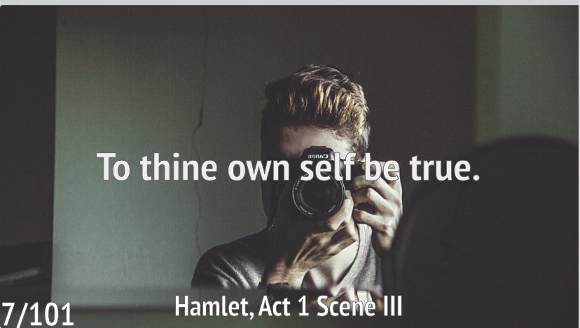 Roy_Leighton's tweet photo. @FloraSCooper @EmmaKilbey @kristinabill Today is day 7 and the quote, coincidentally, is from Hamlet. I’m looking forward to joining you on Friday for the ‘check out’ sessions and to begin to work with your year 6’s on the ‘to be’ speech from Hamlet. #LessonsFromHamlet #TheatreOfPeace @cperguk @oracy https://t.co/oFMIwttAui