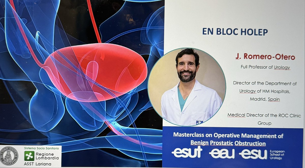 dr_romero_otero's tweet photo. Don’t miss European Association of Urology Masterclass on #bph. We will be in #Milano under the direction of Giorgio Bozzini to share experiences and show all #bening #prostatic #treatments. I will be doing #holep and #TFLep. Thank you for including me, it will be a great honor.” https://t.co/6SduhH8a3O
