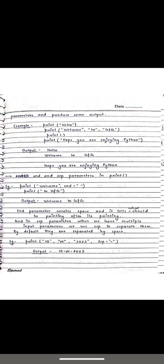 PYTHON is difficult to learn? but not anymore! Introducing 'The Ultimate #Python Handwritten notes'PDF. You will get: • 74+ pages cheatsheet • Save 100+ hours on research 24 hrs, it's 100% FREE! To get it, just: • Like • Reply 'Python' • Follow me (so I can DM)