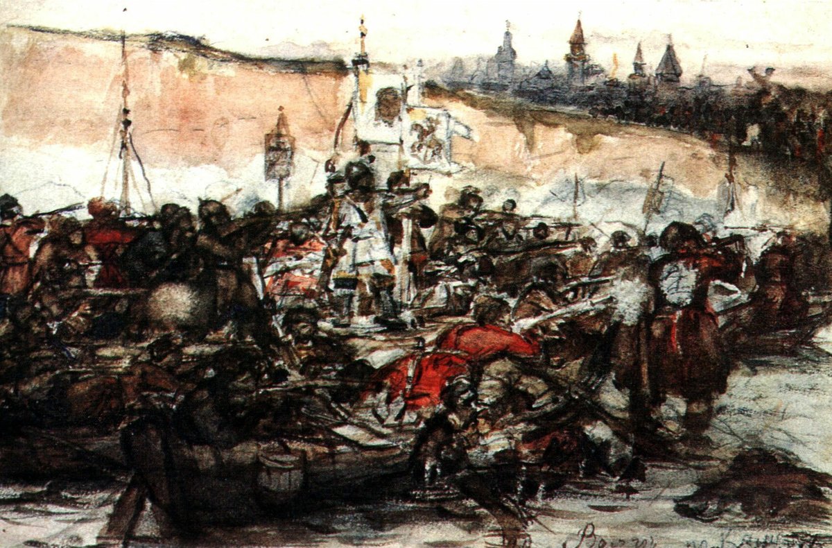 Yermak's conquest of Siberia (study) wikiart.org/en/vasily-suri…
