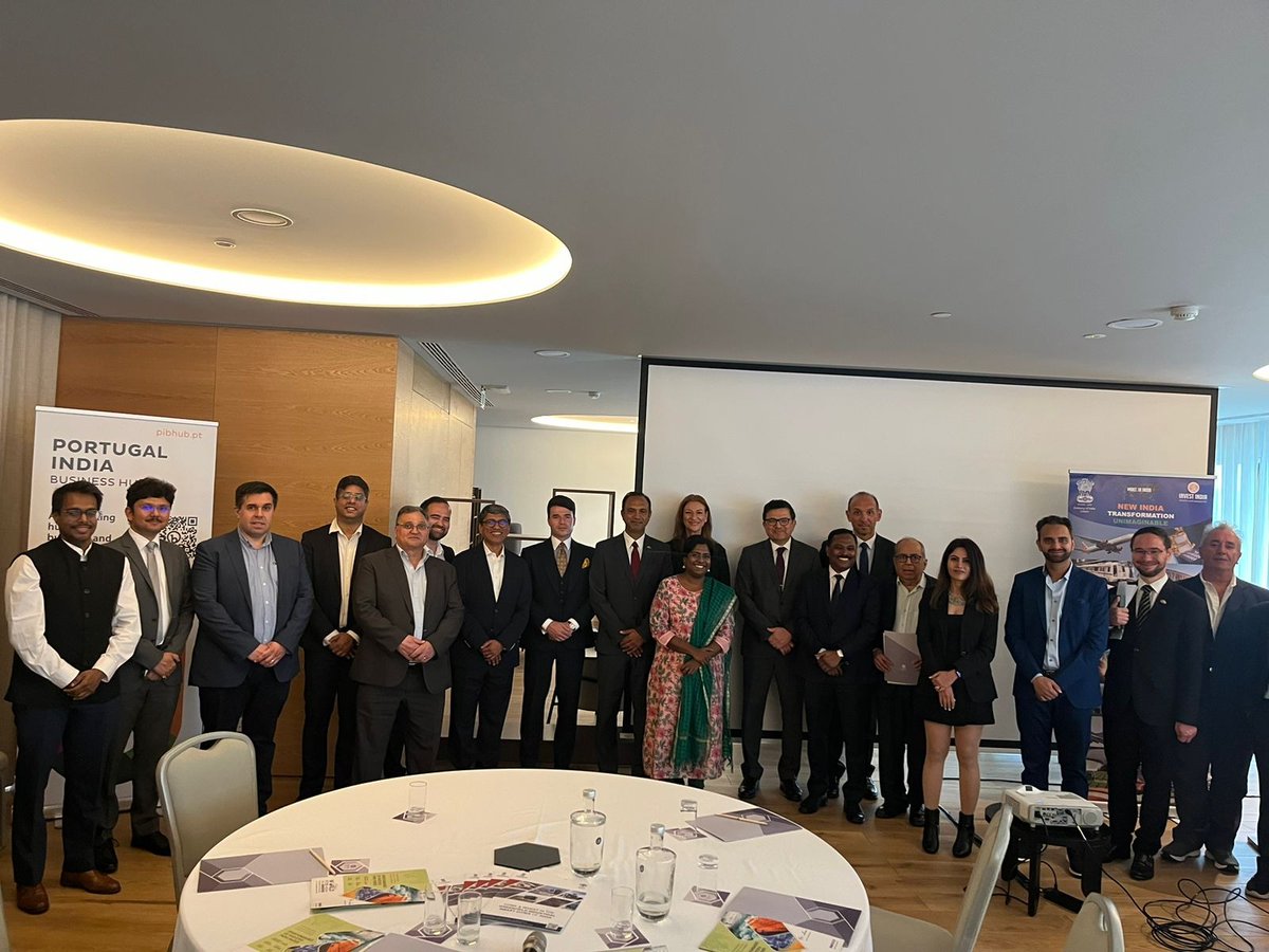 A delegation led by Shri D Praveen, Joint Secretary, #MOFPI, senior officials from @IndiainPortugal, @investindia, and @ficci_india  interacted with the business community in Lisbon Portugal to promote opportunities in the Indian food processing & allied sectors. 

#WFI2024