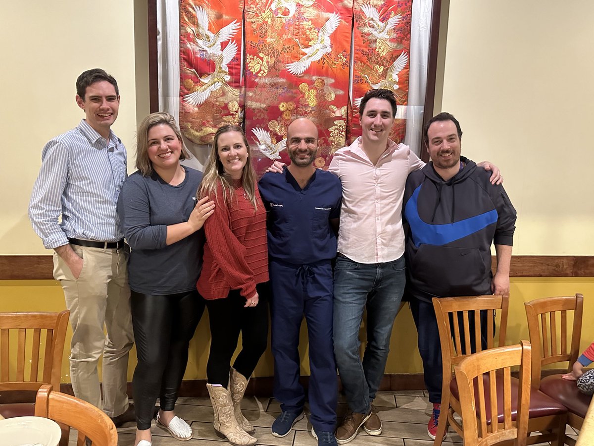 LisaTracyMD's tweet image. 🏆 Victory dinner for our chiefs for winning the ⁦@DukeSurgRes⁩ Video Challenge!  And is the famous ⁦@KN__Shah⁩ hiding behind one of those flames?  ⁦@DukeSurgery⁩ ⁦@SEAL_duke⁩ ⁦@JMigaly⁩ ⁦@DukeHernia⁩ ⁦@PhilipAFong⁩