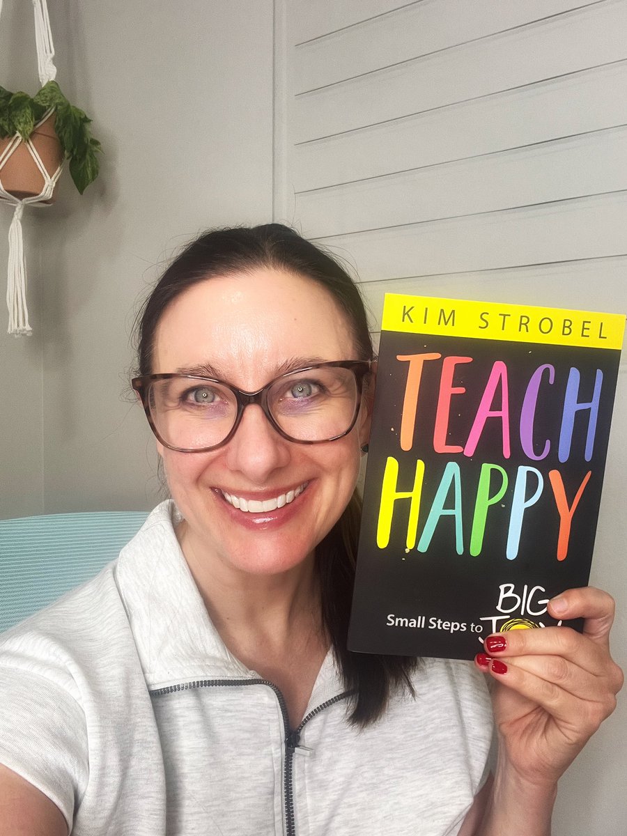 tishrich's tweet photo. Late night of meetings for me! So sorry to miss #TLAP chat with the amazing @HappyStrobel, but look what arrived!! Happy mail!!!😃💌 Soooo excited to receive a signed copy of this amazing book!!!#TeachHappy https://t.co/Q4iyqe0msG