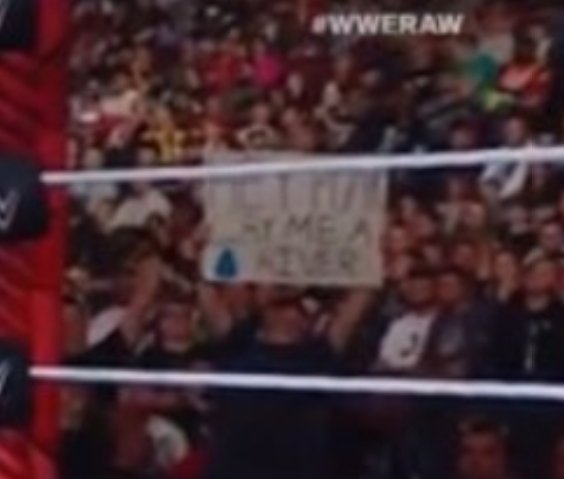 Sign in crowd at WWE Raw tonight 

'Hey Punk cry me a river'

Looks like Jack Perry is over in two promotions