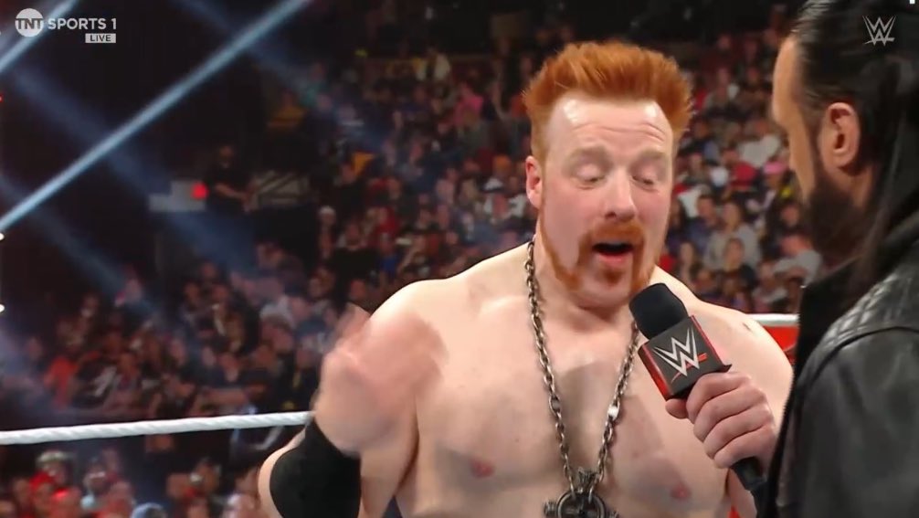 “I could lose the weight, you can’t lose stupid.” — Sheamus to Drew McIntyre #WWERAW