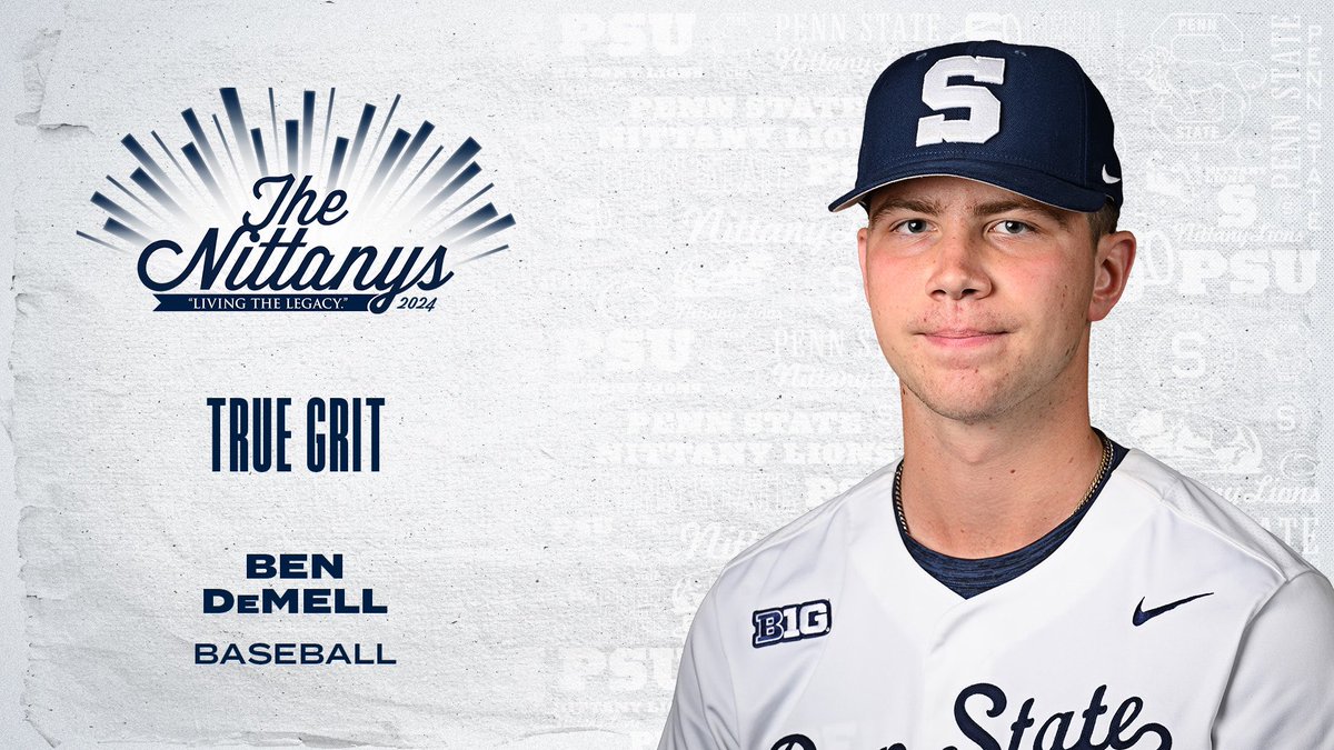 PennStateBASE's tweet photo. Congrats to @BenDemell on winning the True Grit award at The Nittanys tonight!

#WeAre https://t.co/uzFCLluNv3