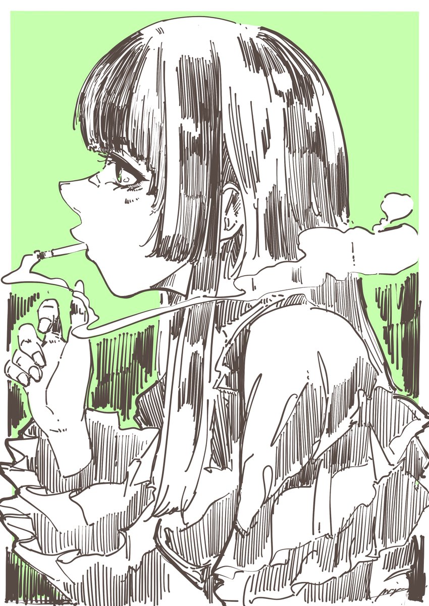 #絵柄の振れ幅見せて 