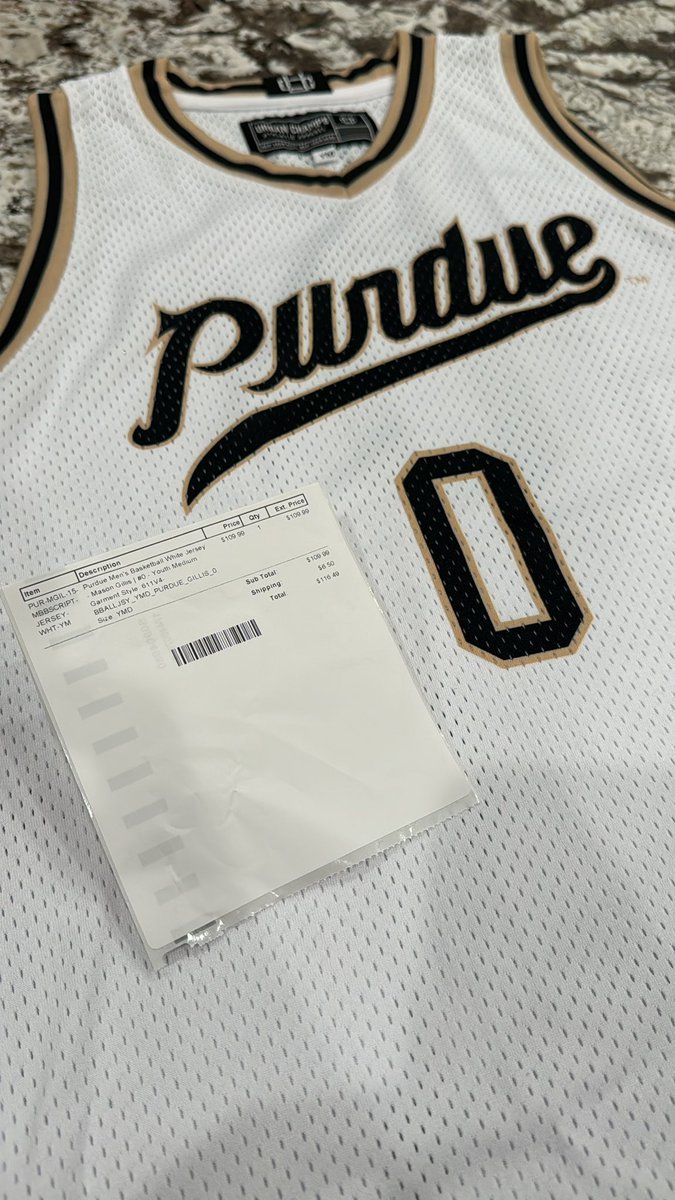 Love Mason Gillis and what he did for <a href="/BoilerBall/">Purdue Men's Basketball</a> But with NIL and the portal, we need some jersey assurance like the pros. Birthday gift for my 7 year old that I can’t return. $115 for a youth jersey for a player who will be wearing a Duke jersey next season. <a href="/CampusInk/">Campus Ink</a>