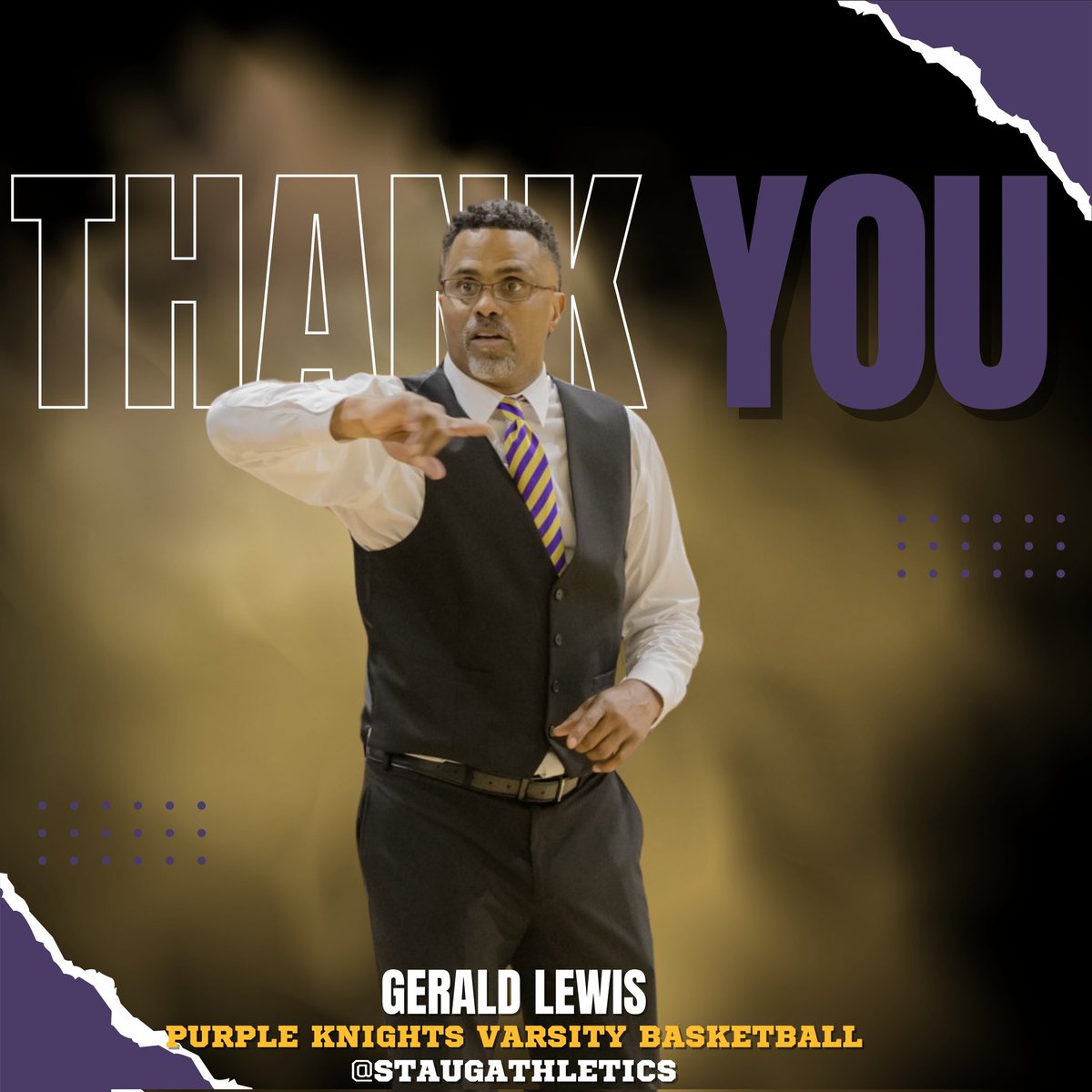 Thank you, Coach Gerald Lewis.